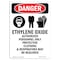 Signmission Safety Sign, OSHA Danger, 10" Height, Ethylene Oxide Authorized, Portrait OS-DS-D-710-V-1205 - alternate 1